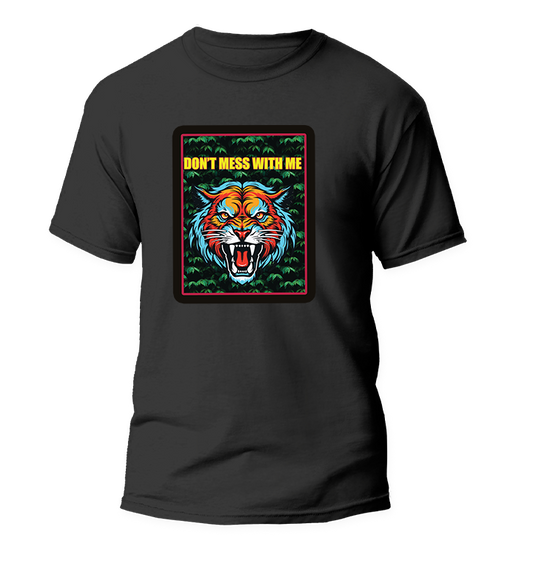 Short Sleeve Shirt With Printed " Don't Mess with me"